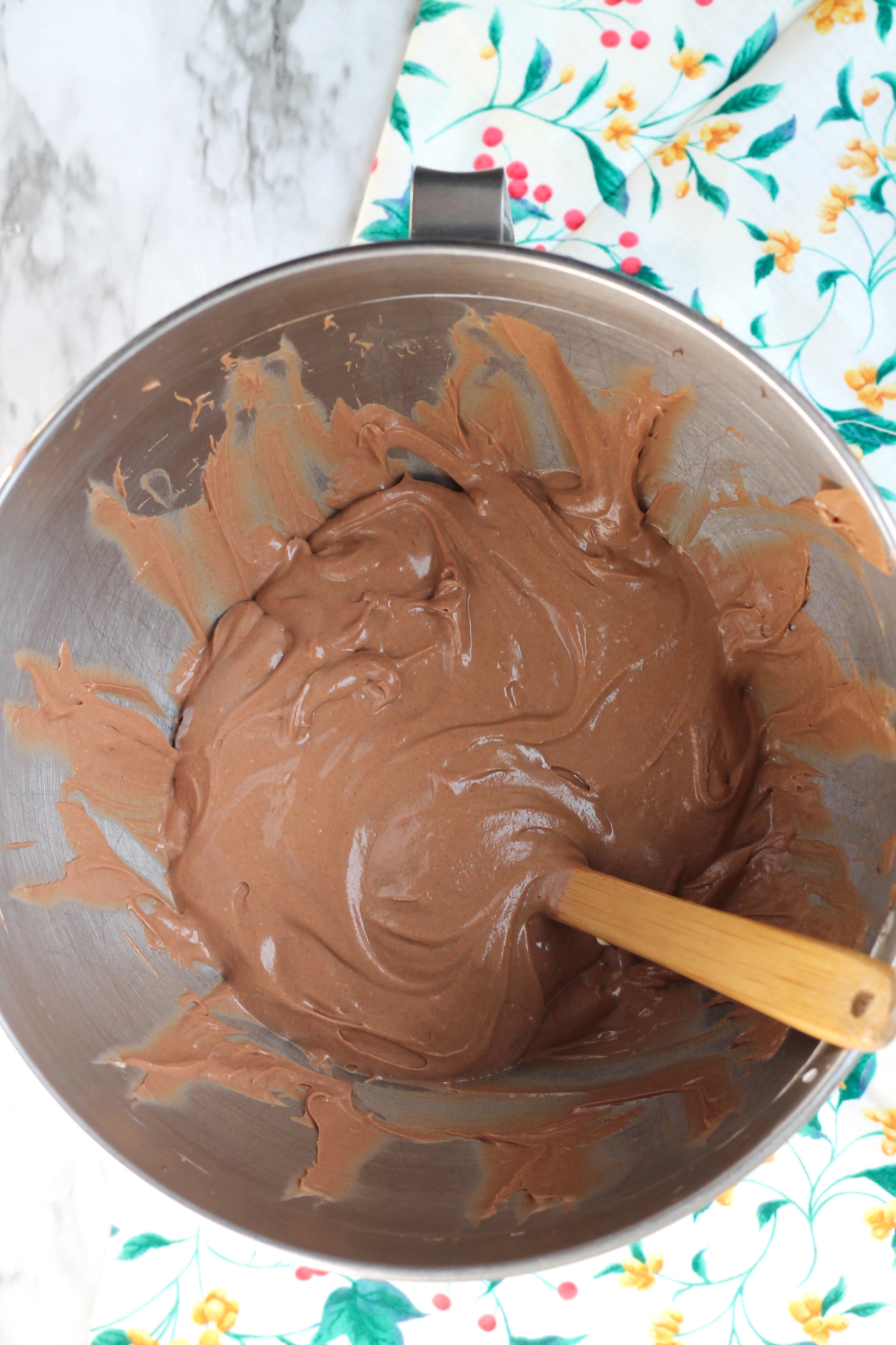 Batter for Mini Dove Chocolate Cheesecakes