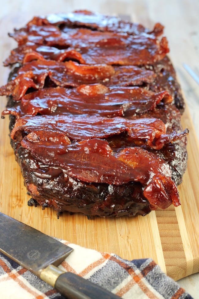 Bacon and Barbecue Smoked Meatloaf 