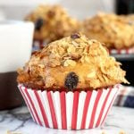Breakfast Muffins with dates, raisins and pecans