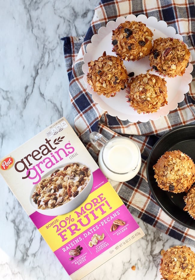 Post Great Grains Cereal Breakfast Muffins