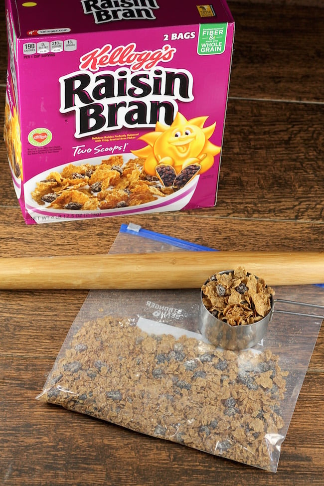 Raisin Bran Cereal for Cinnamon Rolls