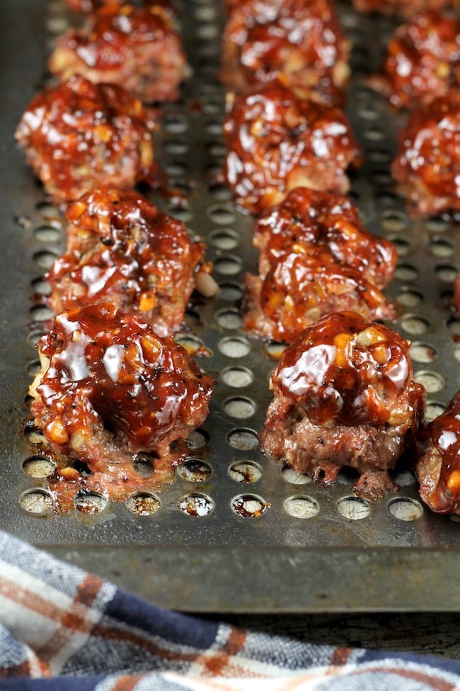 Barbecue Meatballs for Mini Meat Pies