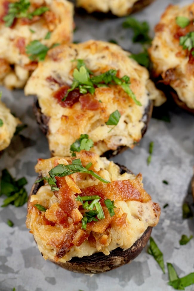 How to make low carb stuffed mushrooms with bacon and cream cheese