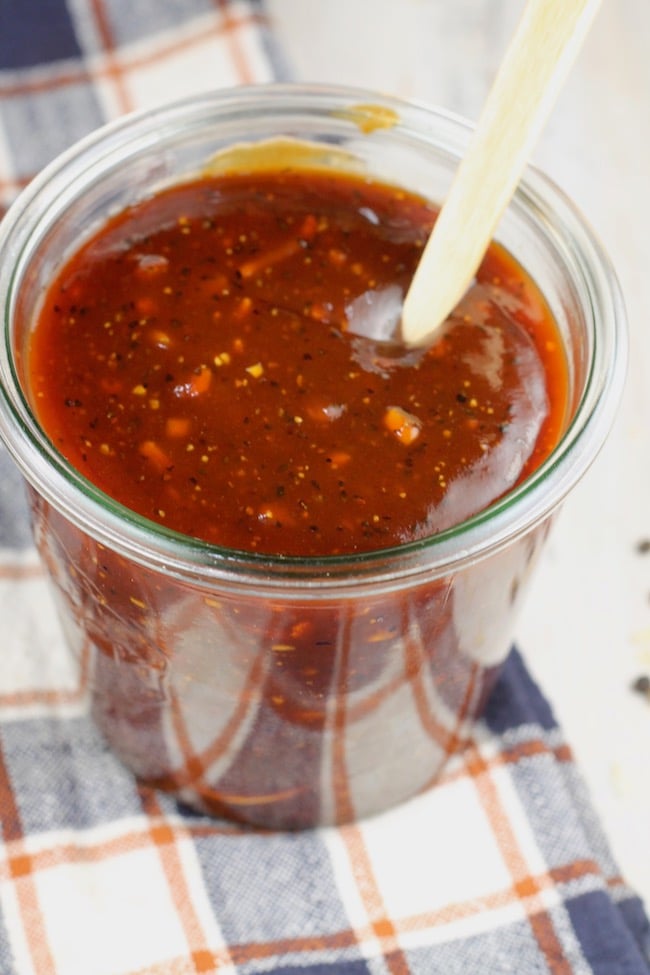 Homemade Barbecue Sauce ~ easy to store in a weck jar