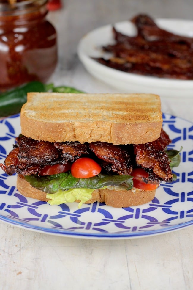 Jalapeno Barbecue Bacon ~ Best BLT Sandwich 