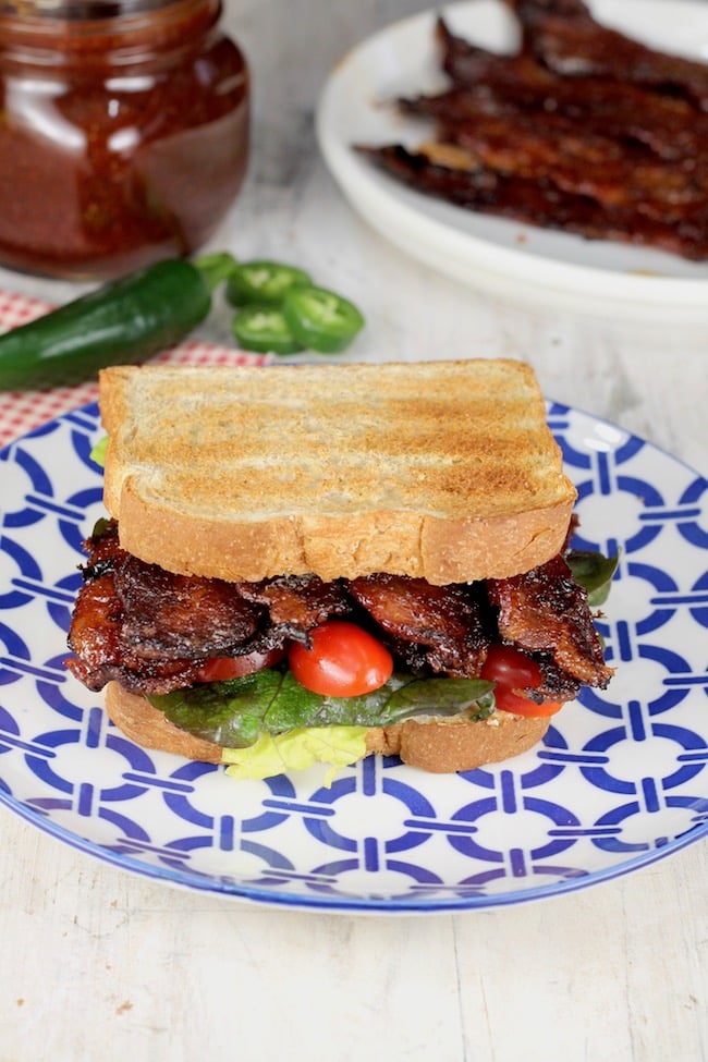 Jalapeno Barbecue Bacon BLT Sandwich 