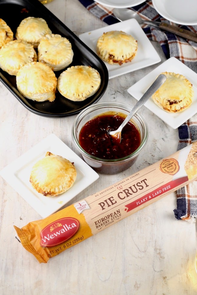 Mini Barbecue Meat Pies made with Wewalka Pie Crust