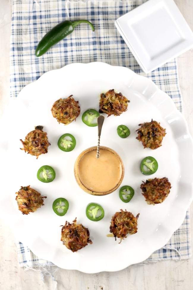 Spicy Hash Browns with roasted jalapenos