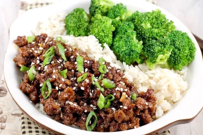 Easy Korean Ground Beef and Broccoli