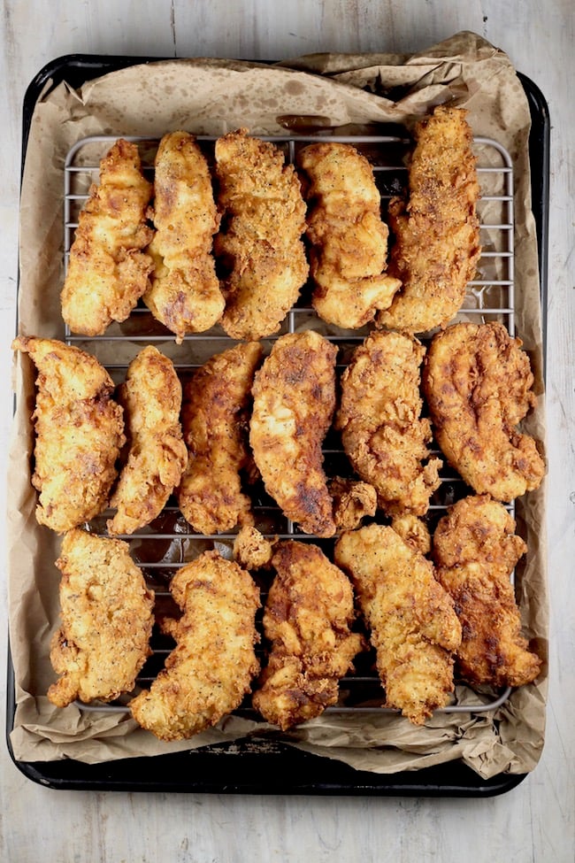 How to keep chicken strips crispy