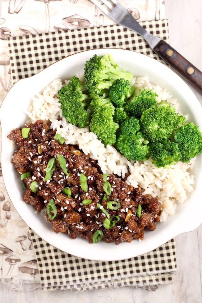 Easy Korean Ground Beef and Broccoli 