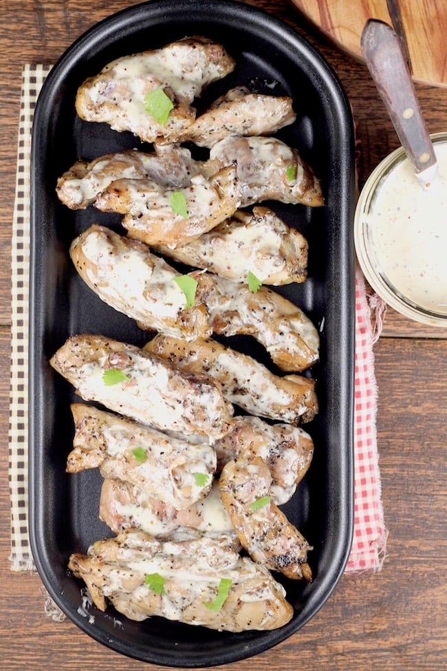 Grilled chicken with Alabama White Barbecue Sauce
