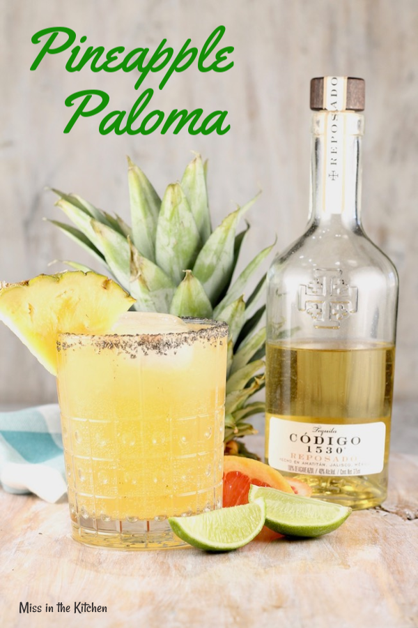 How to Make a Pineapple Paloma Cocktail with tequila