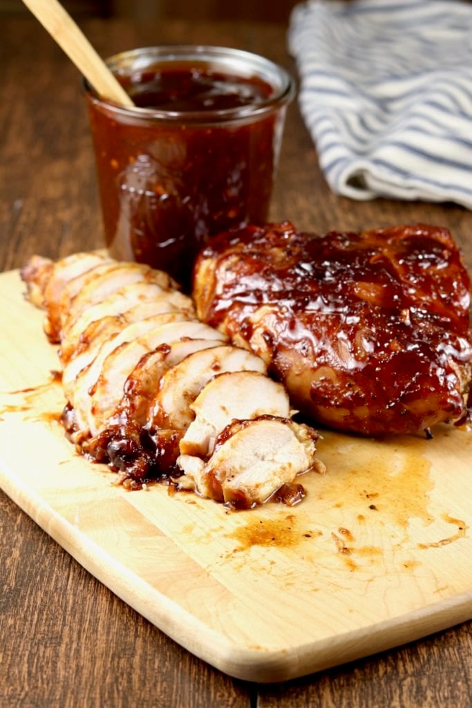 Grilled Chicken Breasts with Barbecue Sauce
