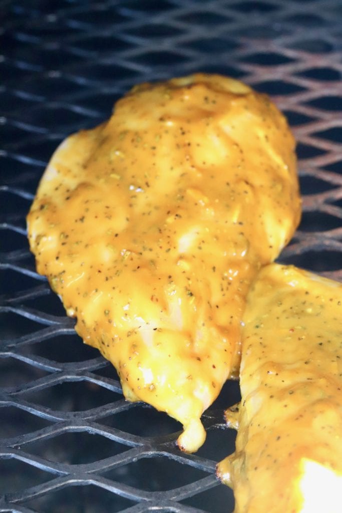  Mustard BBQ Chicken on the Grill