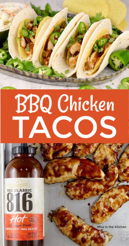 BBQ Chicken Tacos with KC Masterpiece