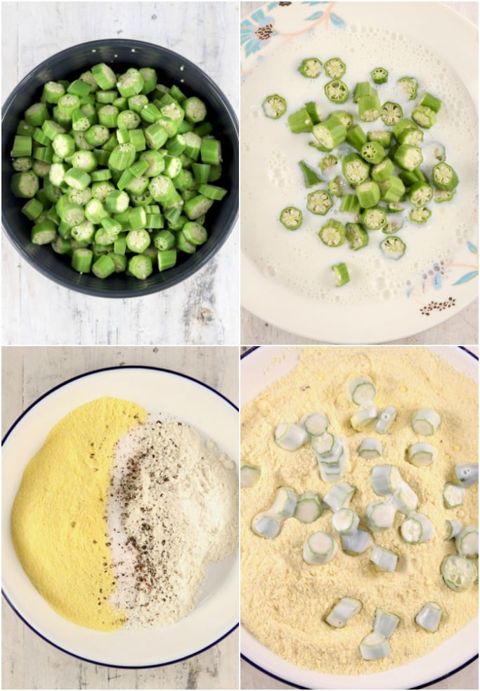 steps to breading okra for frying