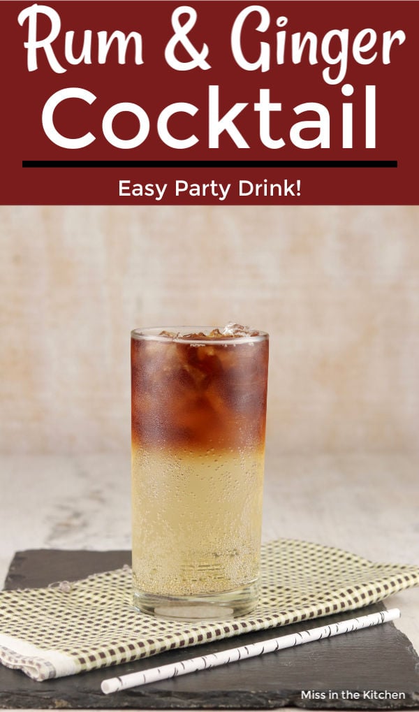 Rum and Ginger Ale party drink