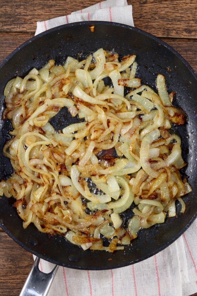 Caramelized Onions in a skillet