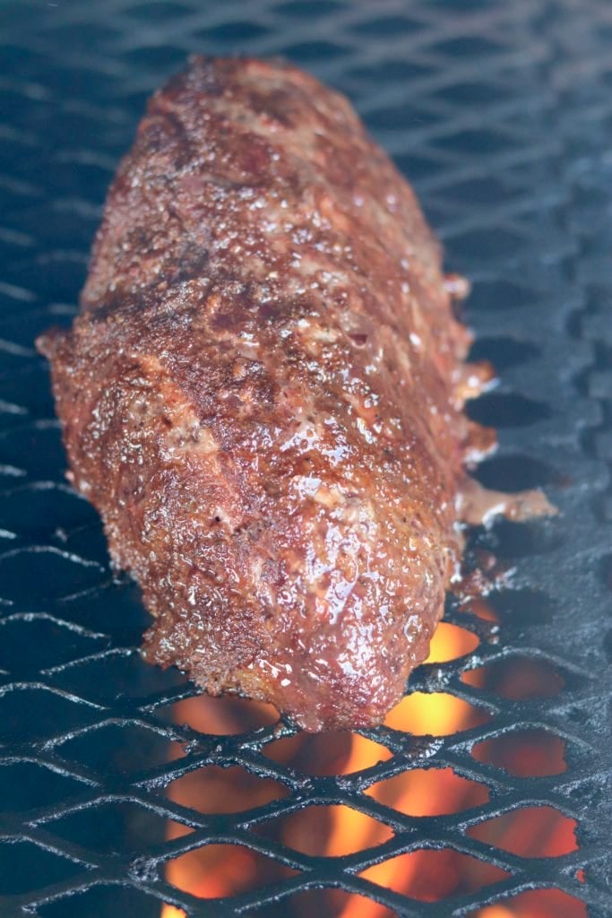 Rump Roast on Grill over fire