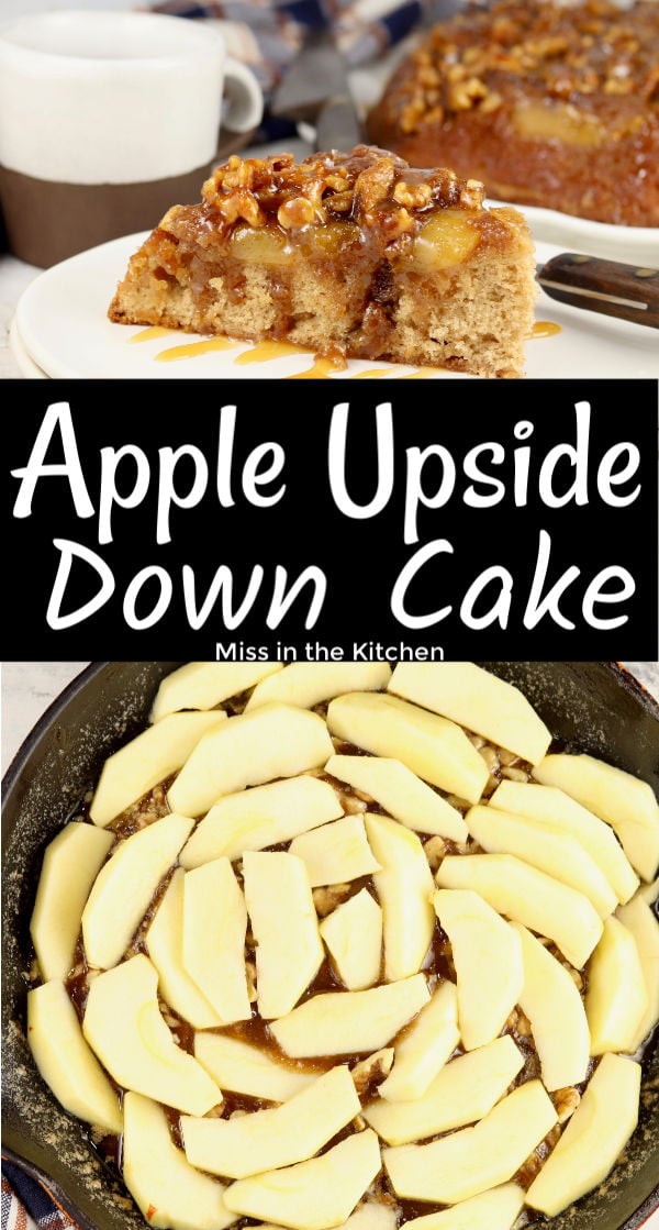 upside down cake with apples