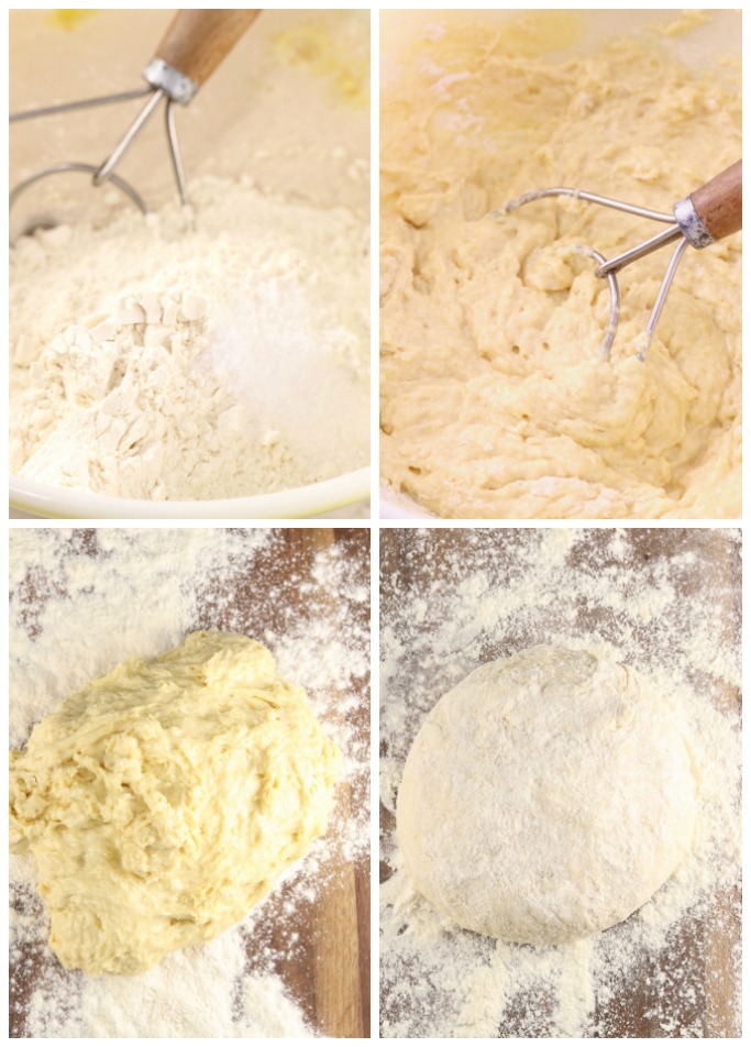 Collage- making dough for walnut twists