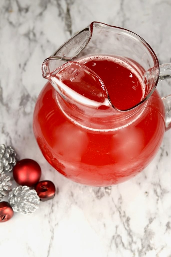 Holiday Party Punch in a pitcher