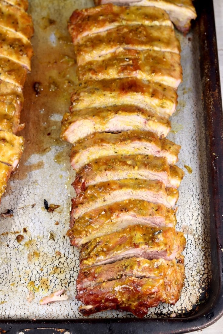 Menards Ribs BBQ Mustard Ribs {Grilled Baby Back Ribs} - Miss in the Kitchen