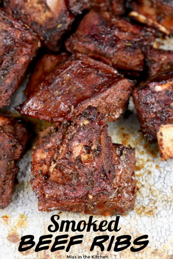 Smoked Beef Ribs with text overlay