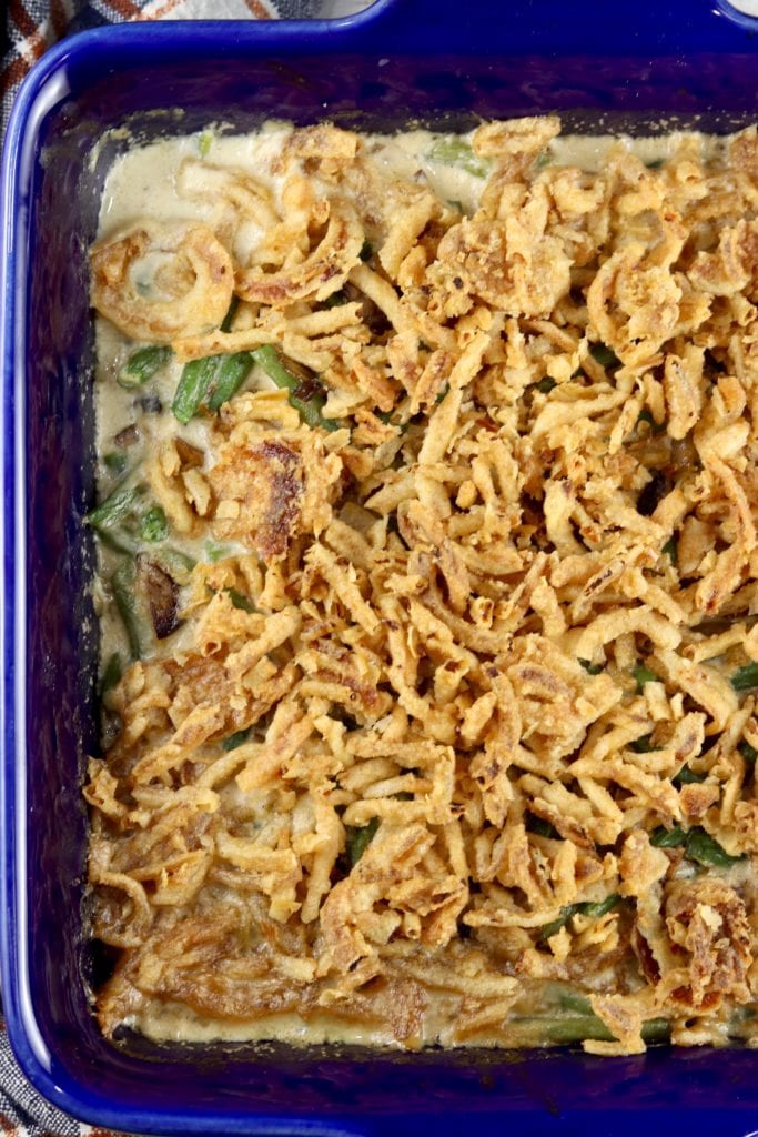 Green Bean Casserole with French fried onions
