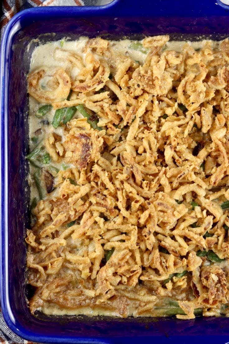 Easy Green Bean Casserole {From Scratch} - Miss in the Kitchen