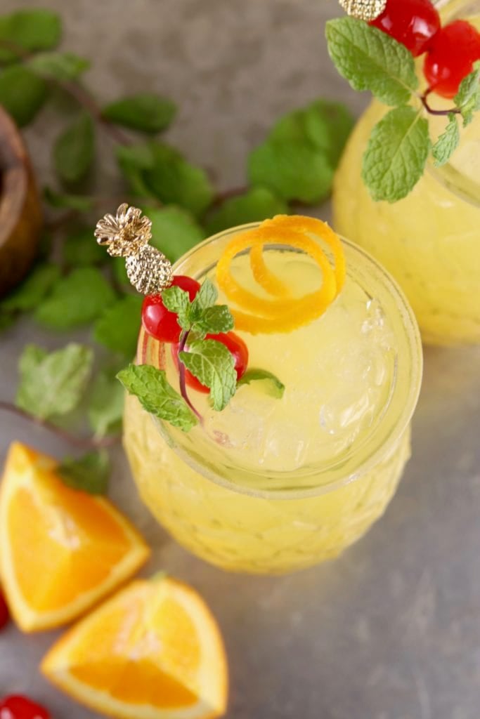 Pineapple vodka cocktail