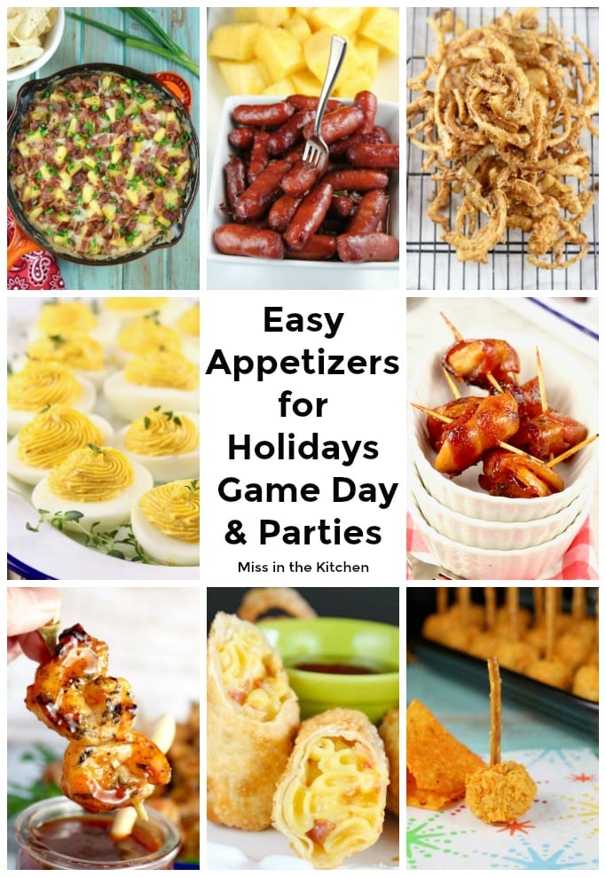 collage of appetizers for parties