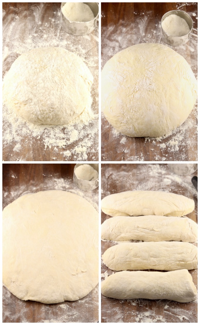 Dough rising for dinner rolls