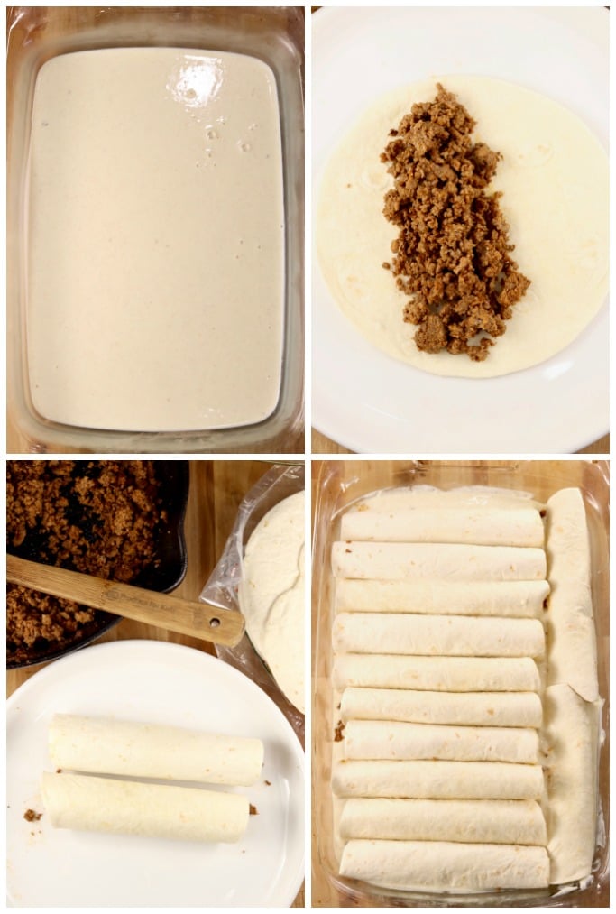 how to make burritos with sauce