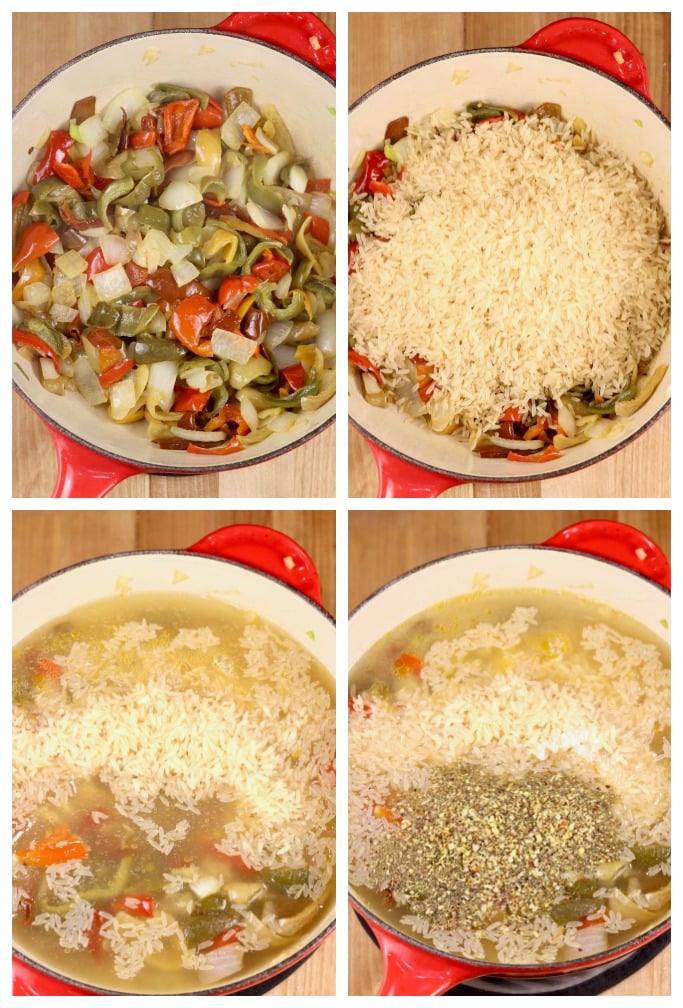 steps to make rice pilaf