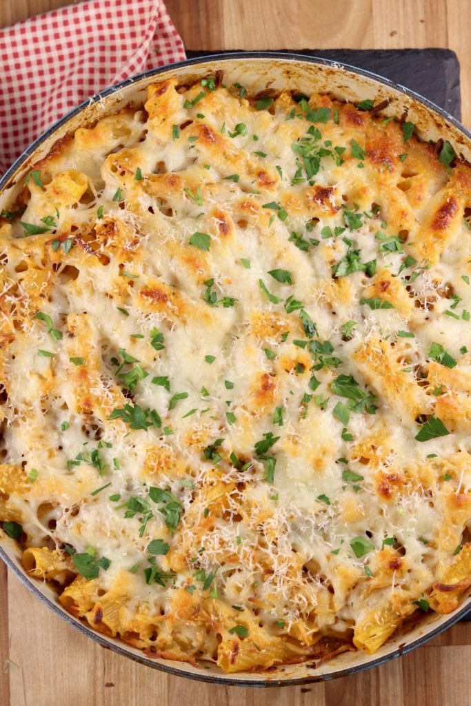 Pasta Bake with ground beef
