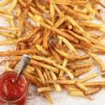 Homemade French Fries with Ketchup