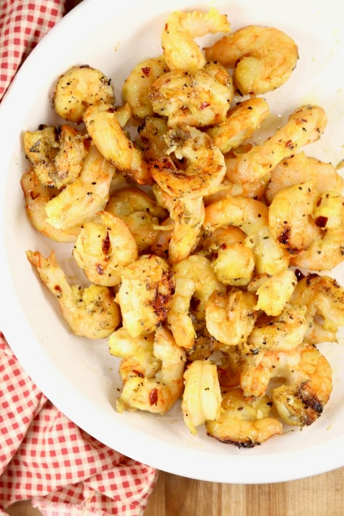 Grilled shrimp with honey mustard sauce