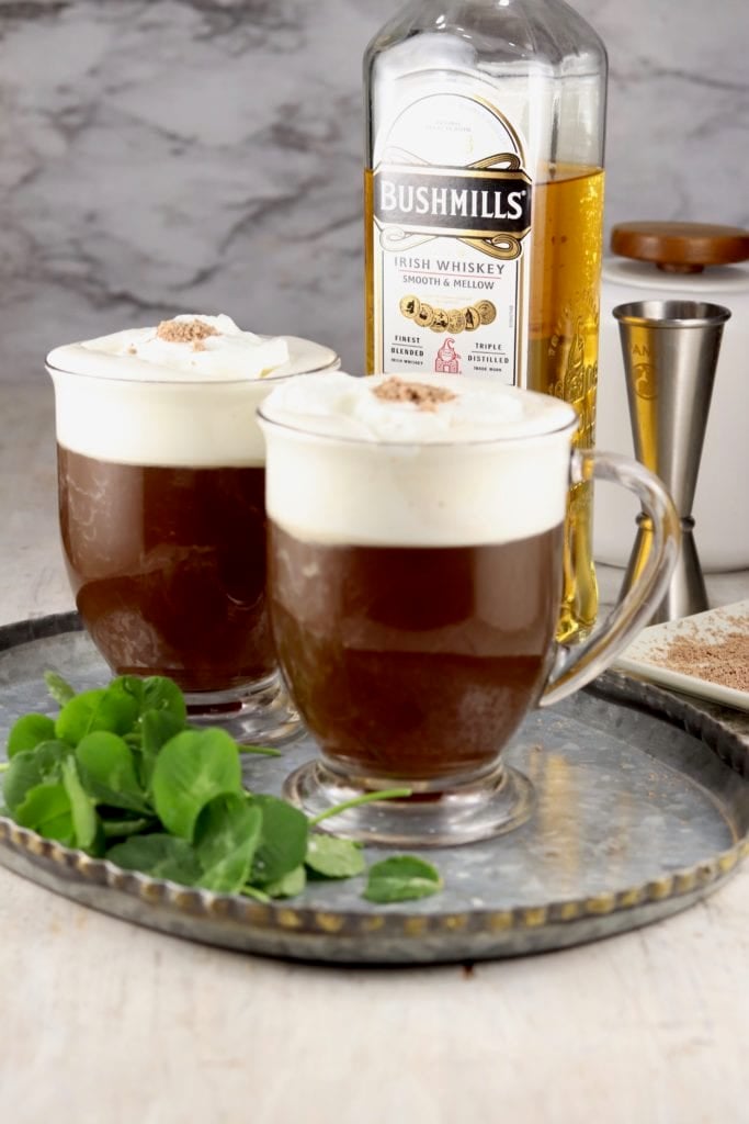 Irish Coffee with whipped cream