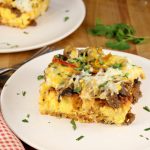Breakfast Egg and Pizza Casserole
