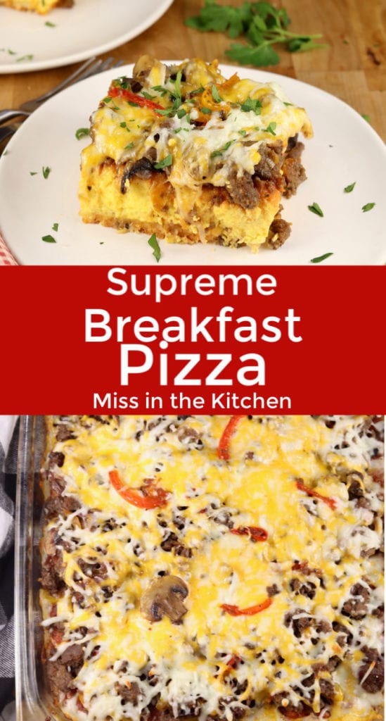 Supreme Breakfast Pizza