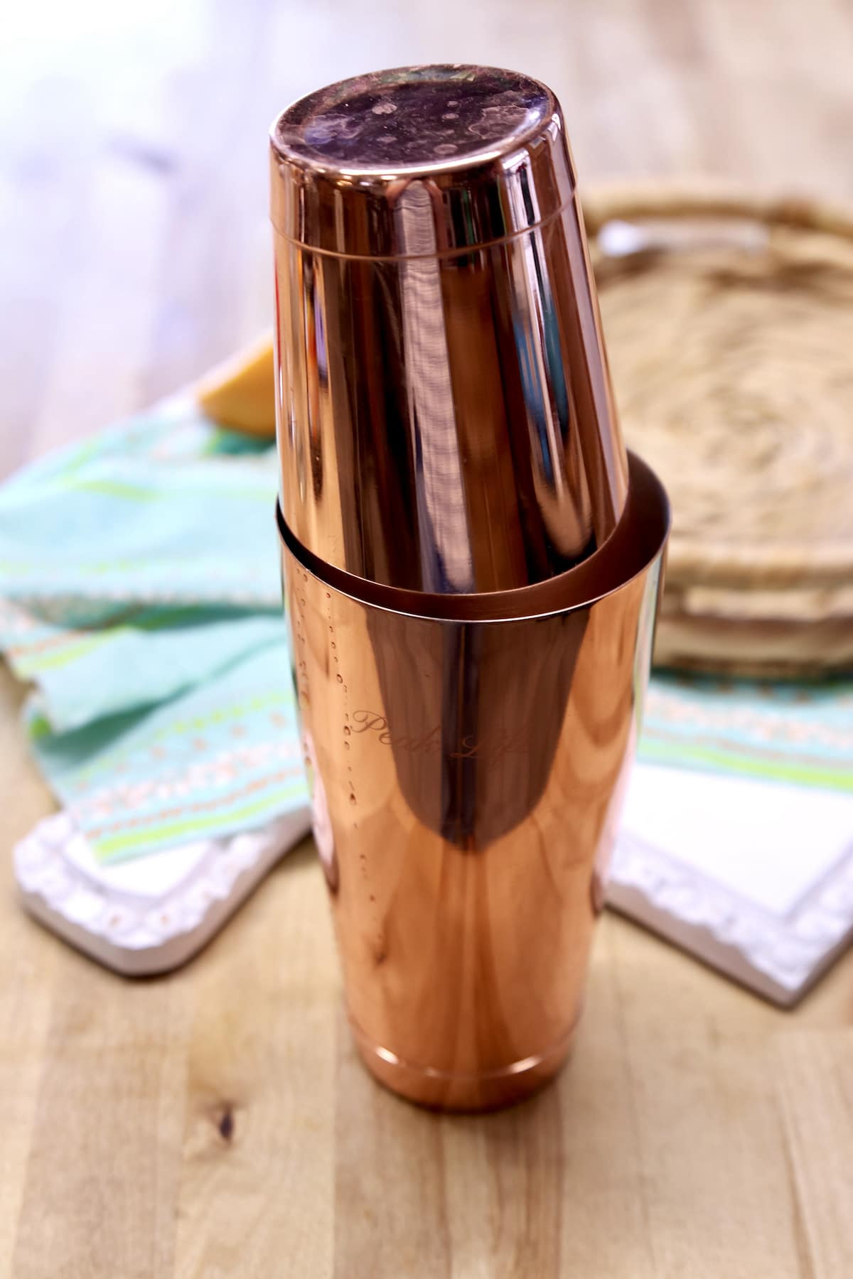 copper cocktail shaker