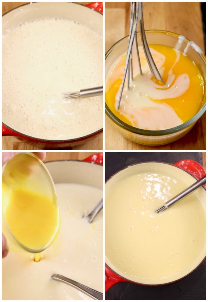 Making banana pudding with homemade pudding