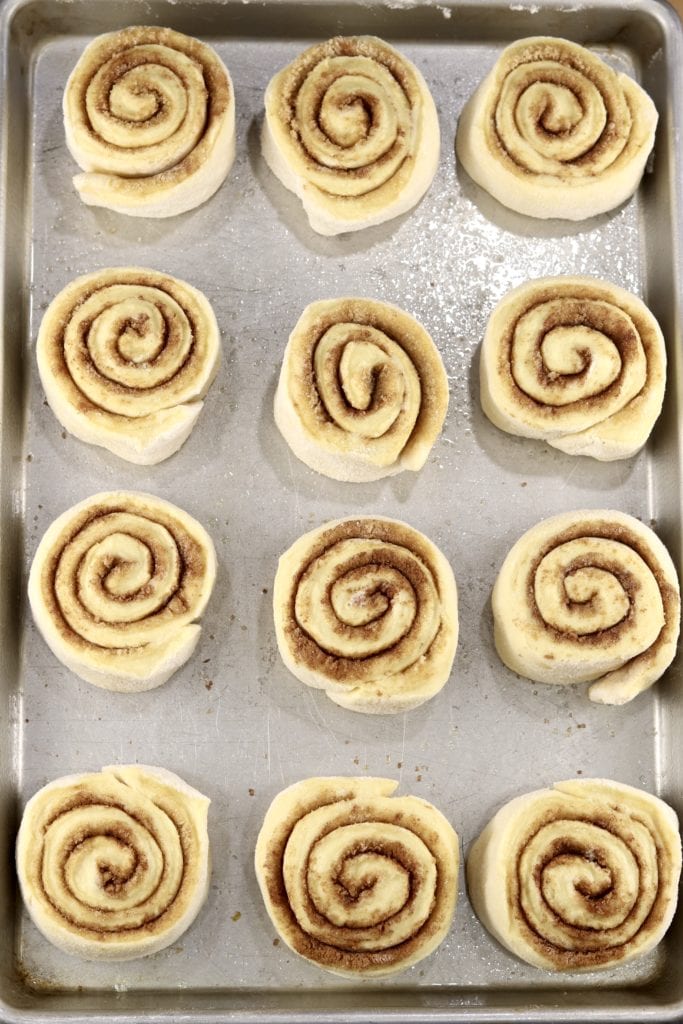 Cinnamon Rolls ready for 2nd rise