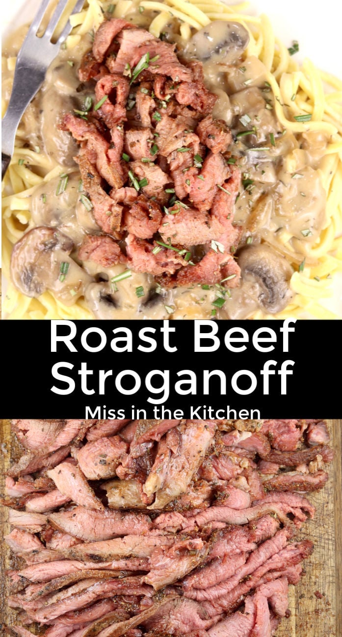 Roast Beef Stroganoff Collage