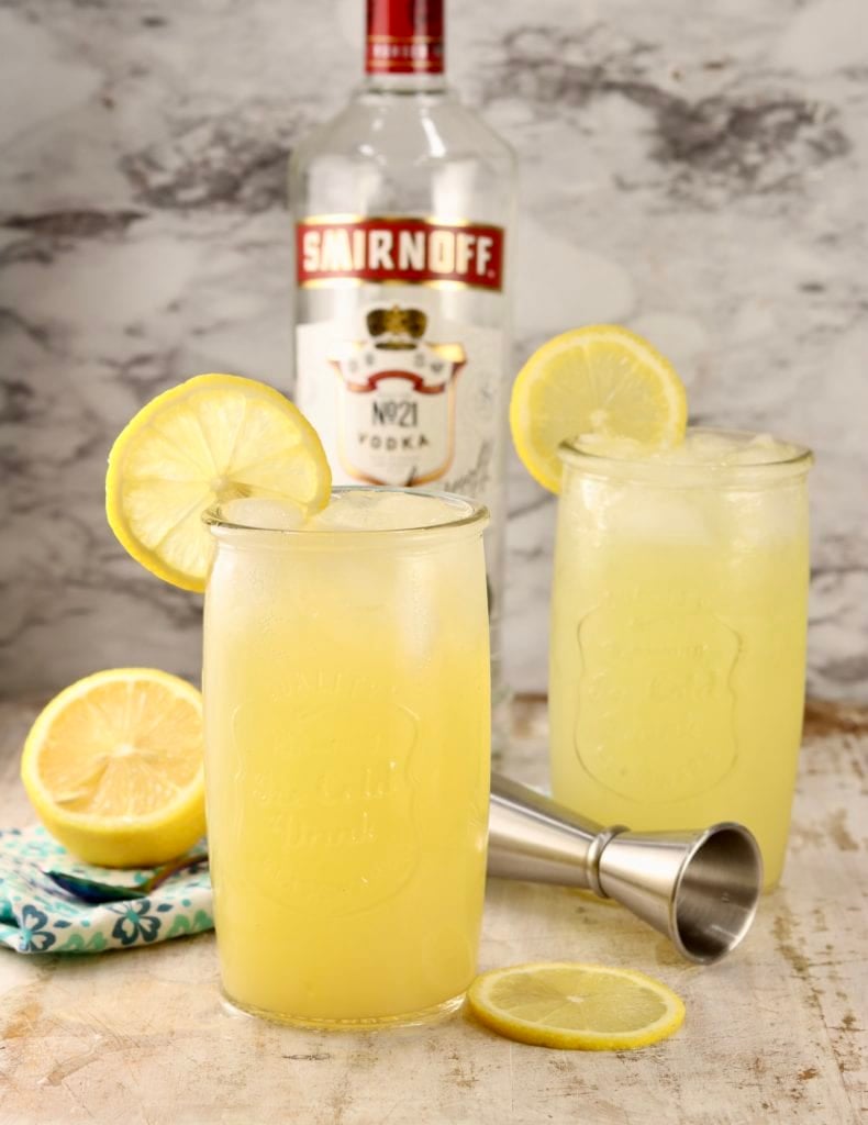 Lemonade Cocktail with vodka