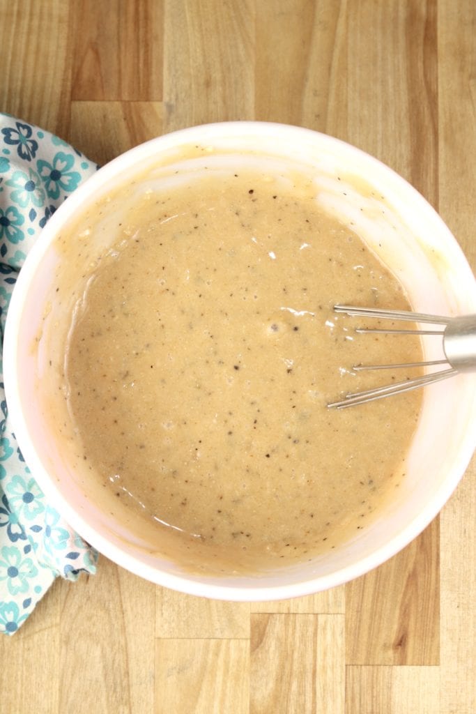 Burger Sauce in a bowl with a whisk