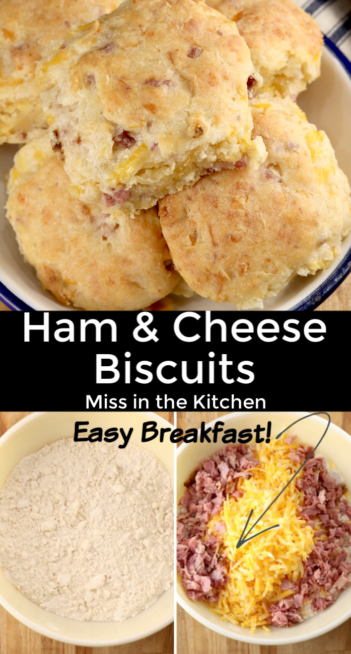Ham and Cheese Biscuits collage