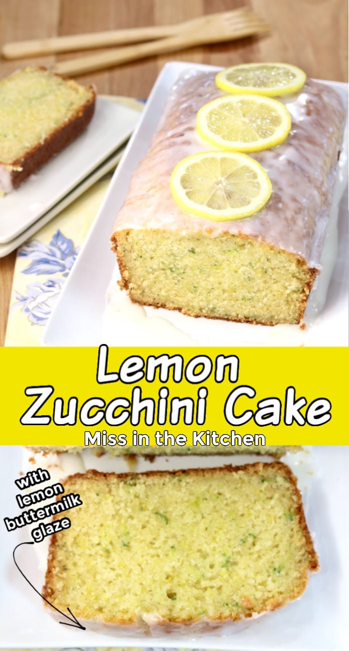 Lemon Zucchini Cake collage